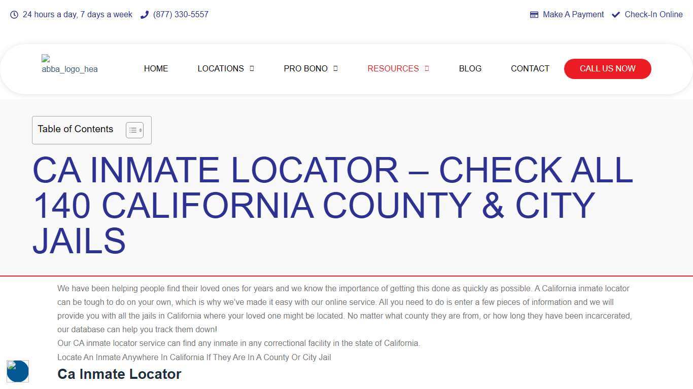 Ca Inmate Locator - Check 140 California County & City Jails